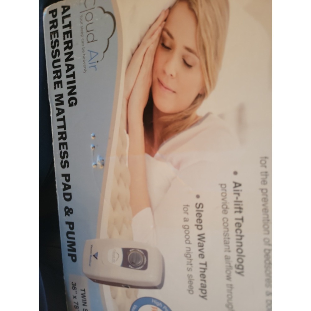 Alternating Air Pressure Mattress Pad for Bed Sores with Quiet Pump, Twin Bed